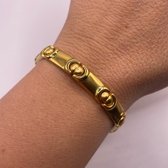 Vintage JW Anderson Gold Plated Statement Bracelet